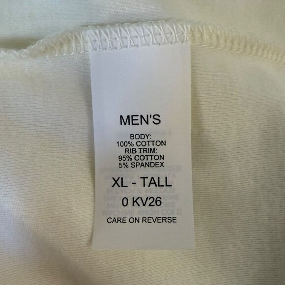 L.L. Bean Classic Lightweight Soft-Cotton Turtleneck Sweater Cream Men's Size XL - Picture 9 of 11